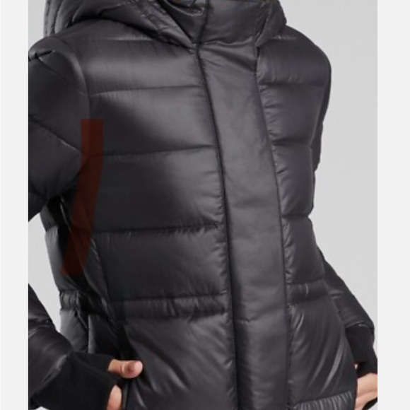 Athleta Girl $168.00 Snow Day Down Jacket Puffer, Size XXL/16 Black - Picture 3 of 12